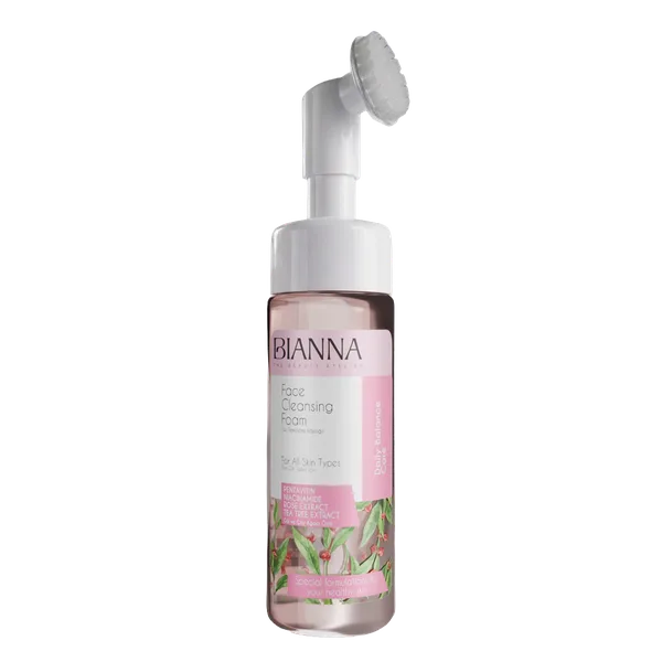 Rose & Tea Tree Extract Face Cleansing Foam — Bianna