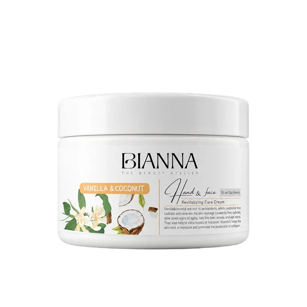 Hand & Face Cream Vanilla & Coconut — Bianna