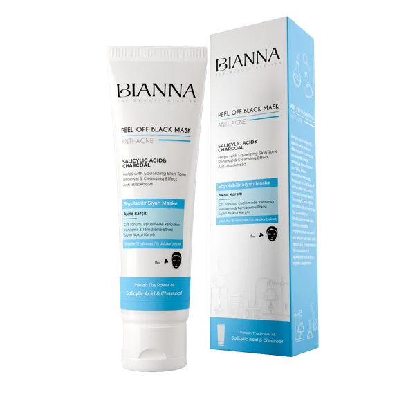Peel Off Black Mask Salicylic Acid & Charcoal — Bianna