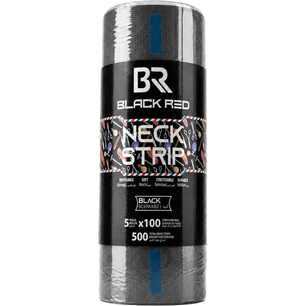 BLACK RED Neck Strip Black — Black Red