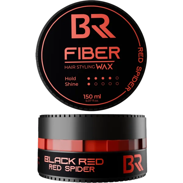 Fiber Hair Styling Red Spider Wax — Black Red