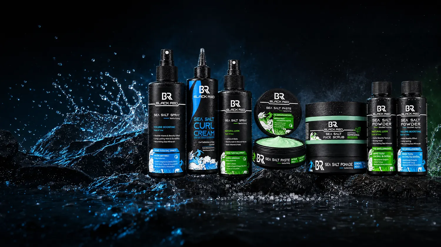 Black Red Sea Salt range