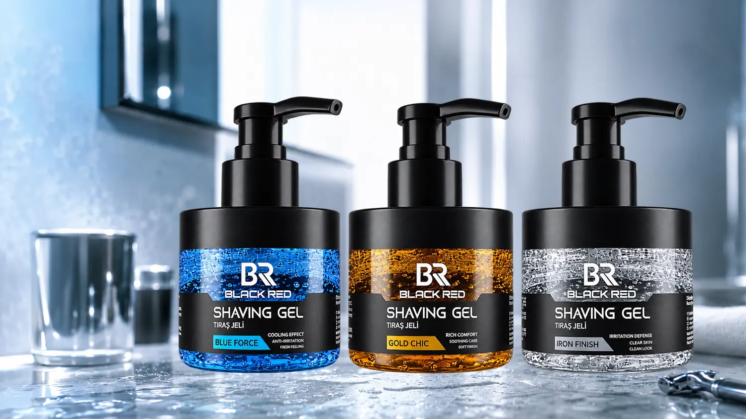 Black Red Shaving