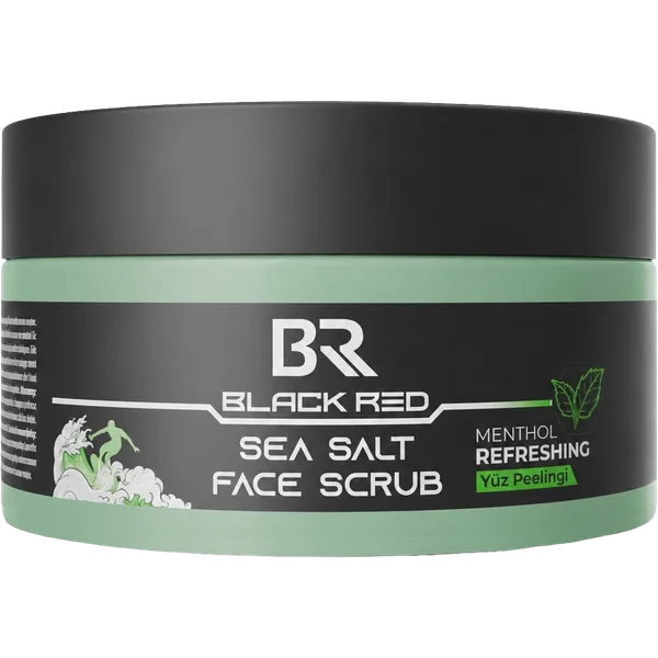 Sea Salt Face Scrub — Black Red