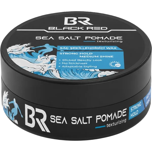 Sea Salt Pomade Texturizing Wax — Black Red
