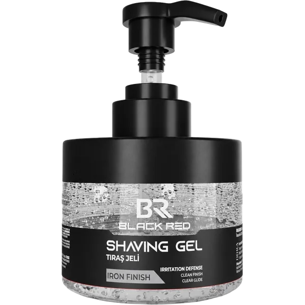 Shaving Gel Iron Finish — Black Red