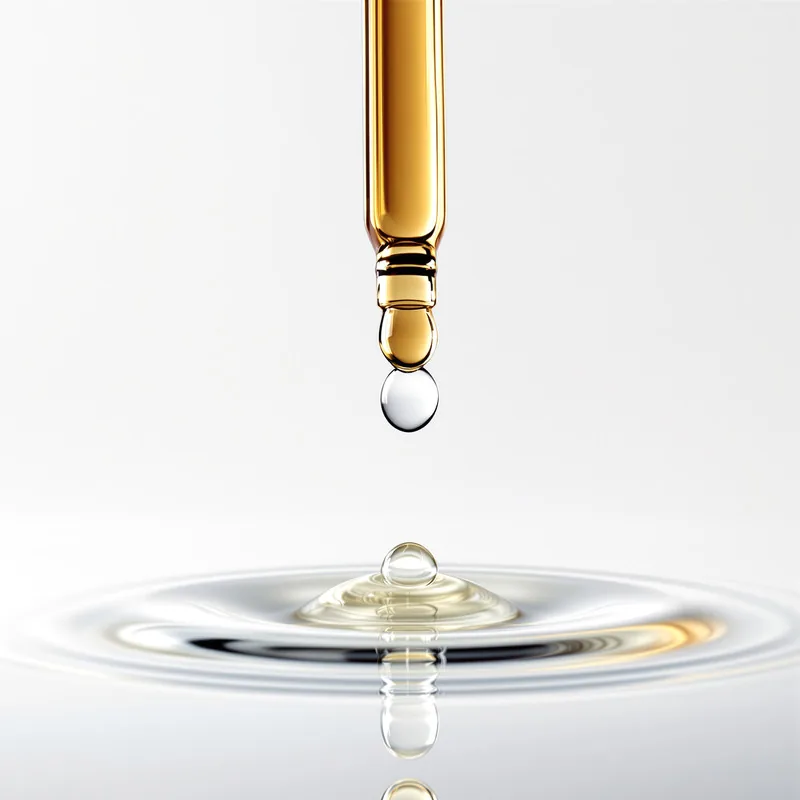 Close-up of a cosmetic serum dropper — private label serum manufacturing